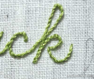 How to hand embroider letters
