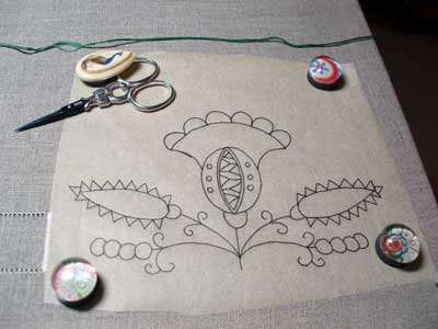 paper embroidery