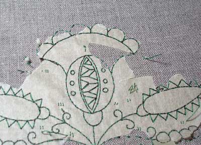Transferring an Embroidery Pattern using Tracing Paper