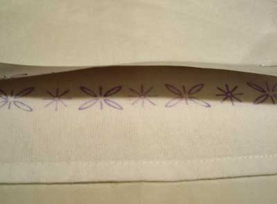 Using Iron-On Embroidery Patterns: Ironing On a Repeat Pattern –