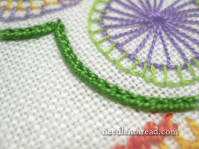 open chain stitch embroidery