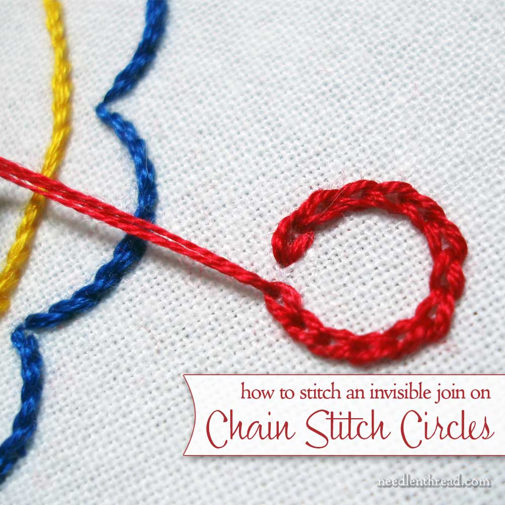 Blanket stitch filling in circles hand embroidery video tutorial