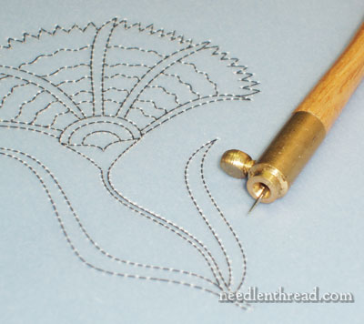 The Prick and Pounce Method for Tambour Embroidery — Kat Makes