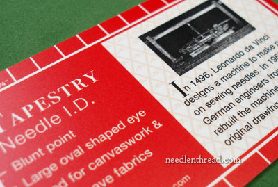 Needle I.D. Cards –