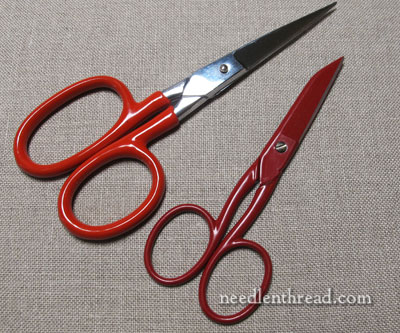 Sewing Needlework Cutter Embroidery Tailor Thread Scissors (Red Ancient)