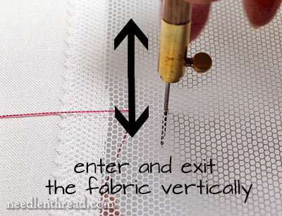 Tambour Embroidery How-to Video: The Basic Stitch –