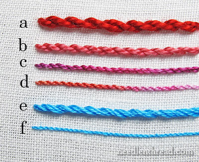 Comparing Cotton Threads, Stitched –