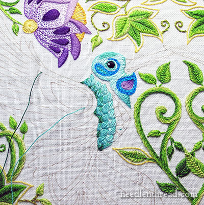 Stitching the Scallops on the Hummingbird – NeedlenThread.com