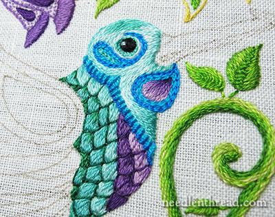 Secret Garden Hummingbird: Adding Texture – NeedlenThread.com
