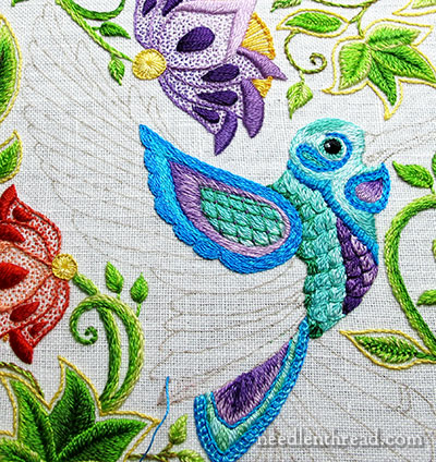 Secret Garden Embroidery: Top of the Wing – NeedlenThread.com