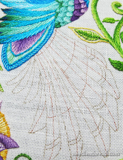 Peacock Feather Embroidery Design – The Only Stitch