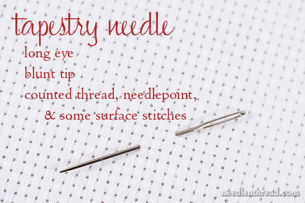 Five needle types you need to know about for hand embroidery — Embellished  Elephant