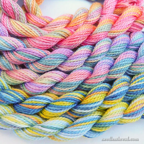 Bright Sunset Colors Hand Embroidery Floss, DMC 6-stranded Cotton  Embroidery Thread, Cross Stitch Beginner Supply Set 