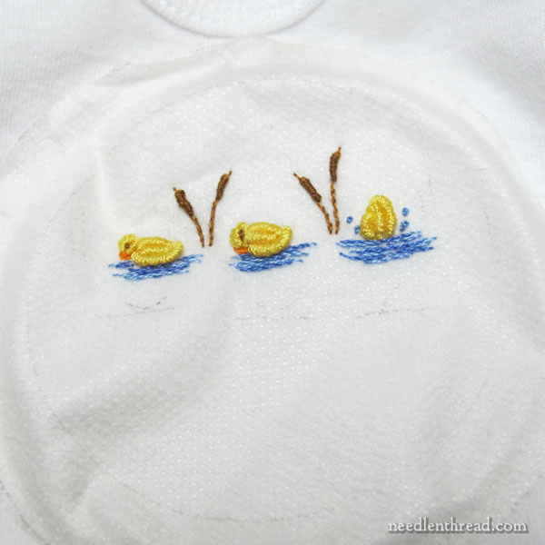 Hand Embroidery on Knit Fabric –