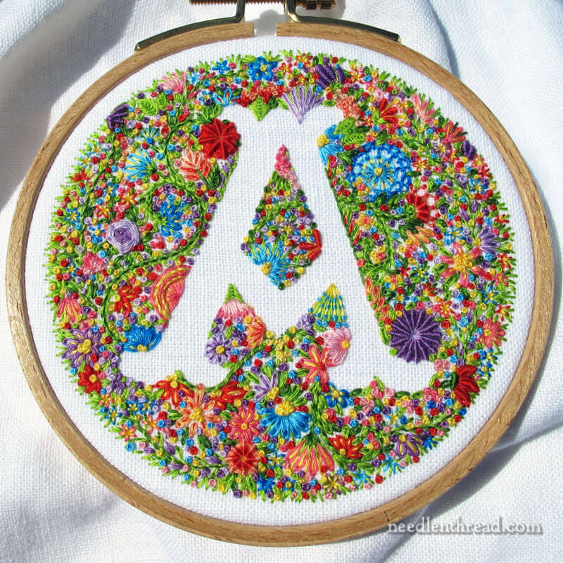 Finally finished this little embroidery hoop! Now off to picking