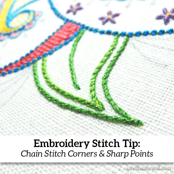 open chain stitch embroidery
