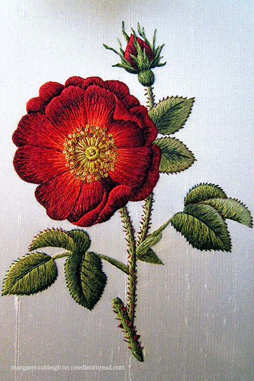 Red Wool Silk Embroidery Thread Floss