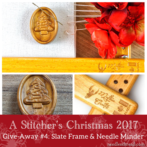 A Stitcher's Christmas #4: Slate Frame & Needle Minder! –