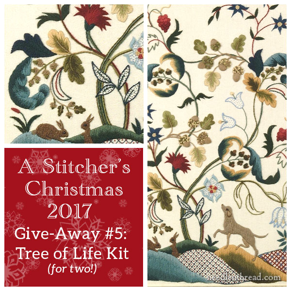 Give-Away #5: Tree of Life Crewel Work Kit – for two! –
