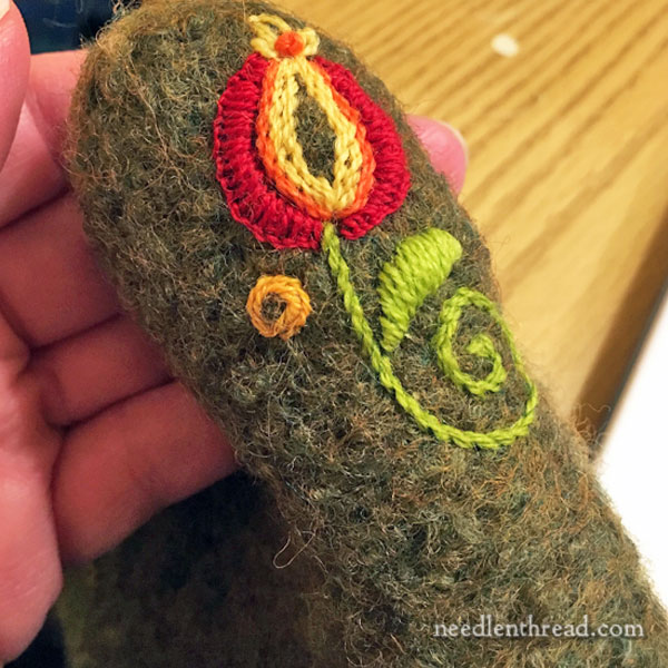 how to work with felted wool