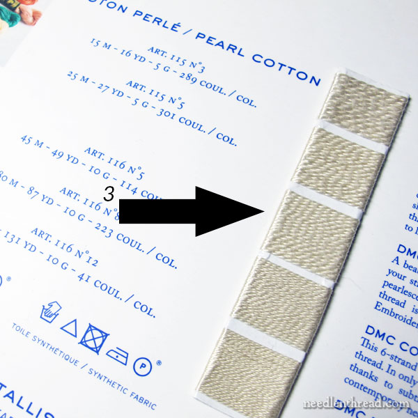 How to Read a Thread Color Card