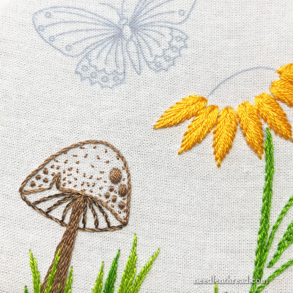 Weekend Stitching: A Wee Tiny Bird in Bead Embroidery