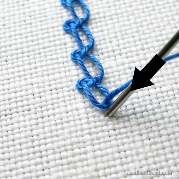 Stitch Fun! Basic Knotted Chain Stitch with Embellishment ...