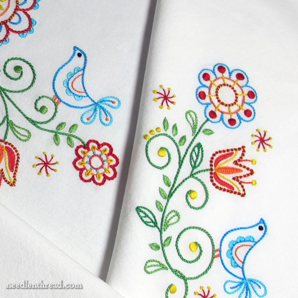 Tulips & Tweets – Embroidered Folk Designs – NeedlenThread.com