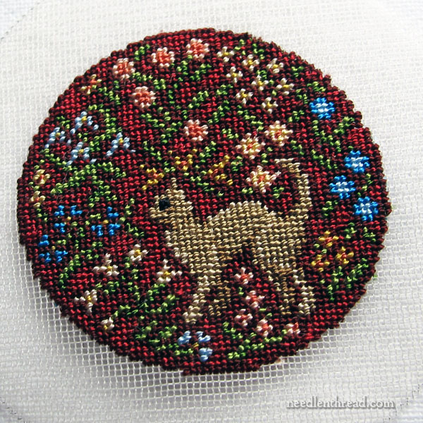 Petit Point Embroidery: how to finish the work 