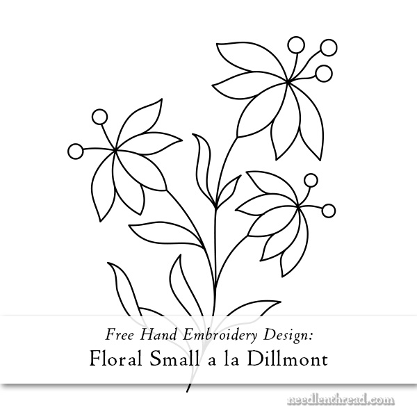 Flower Embroidery Pattern. Floral Embroidery Design. Hand
