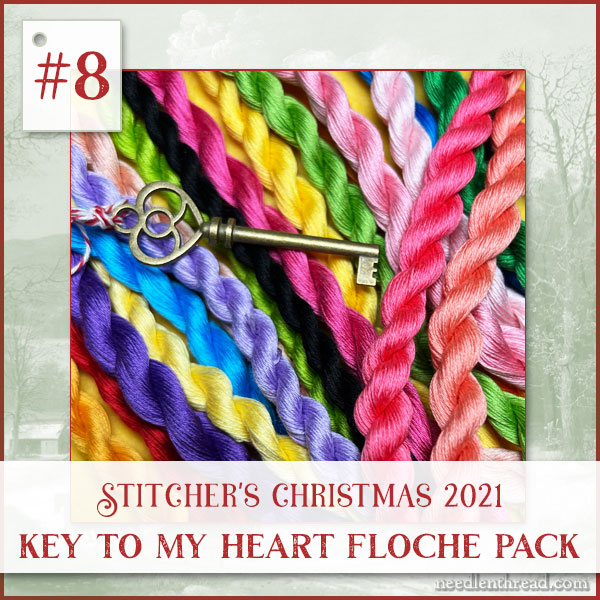 Stitcher's Christmas 8: Key to My Heart Floche Pack –