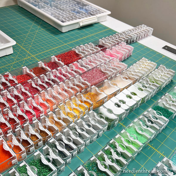 Organizing Beads for Embroidery –
